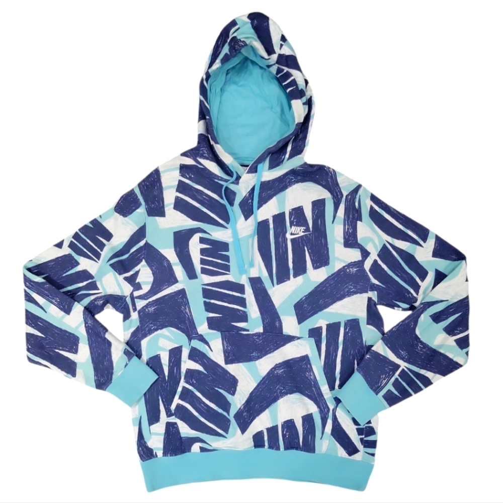 Nike Multicolor All Over Print Hoodie Size Medium